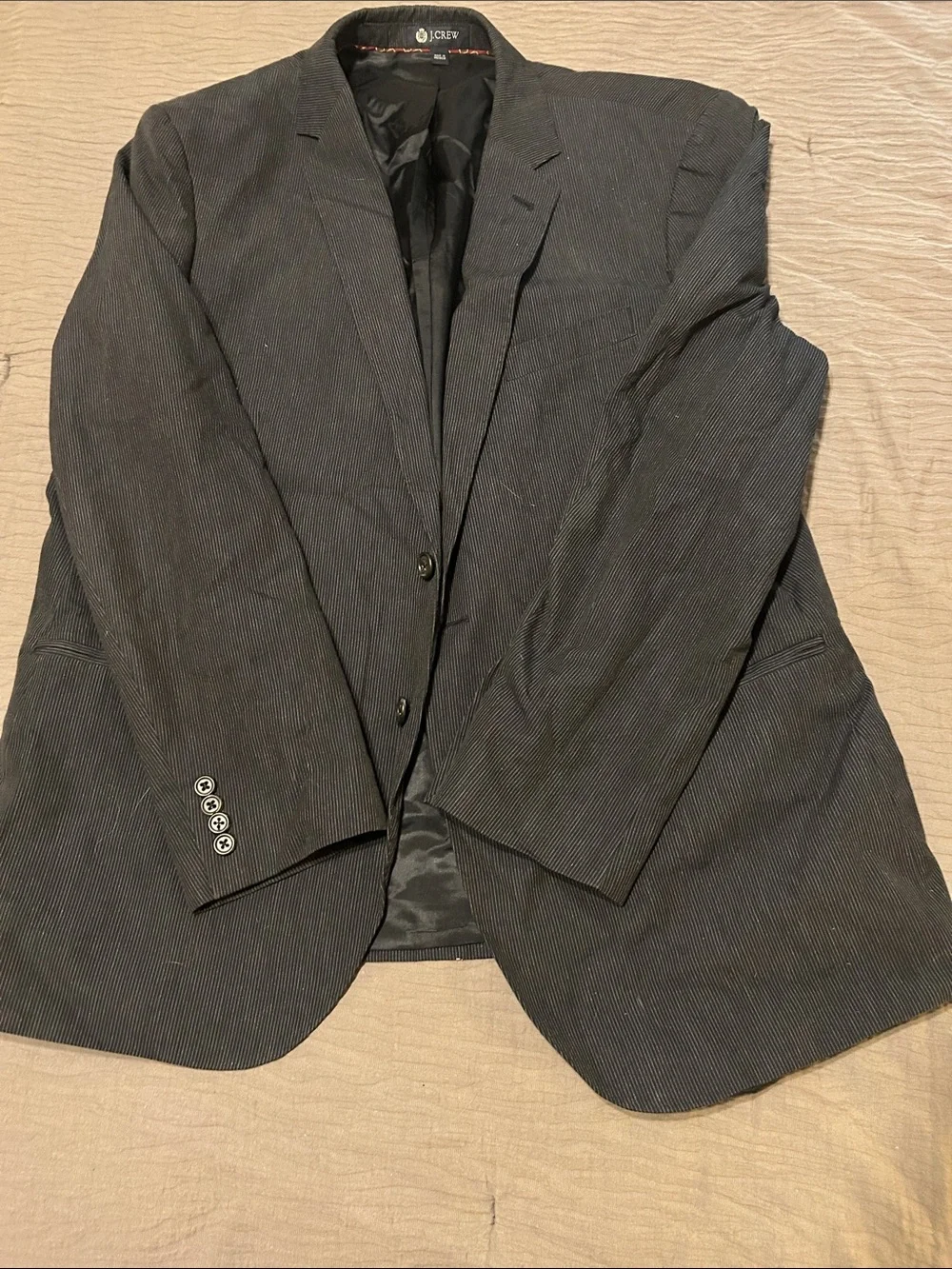 J. Crew Men's Charcoal Pinstripe Sport Coat